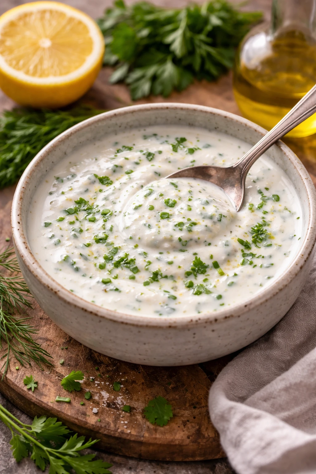 Sauce yaourt aux herbes