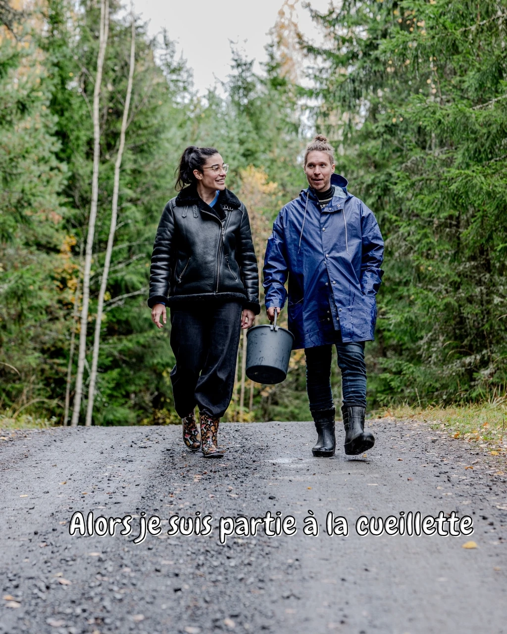 Alors je suis partie à la cueillette