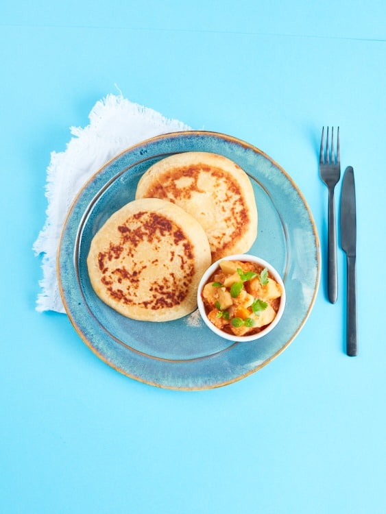 Khachapuri et mijoté de légumes (Géorgie)